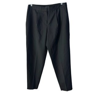 Monika Chiang Black Pleated Front Trousers Pants
